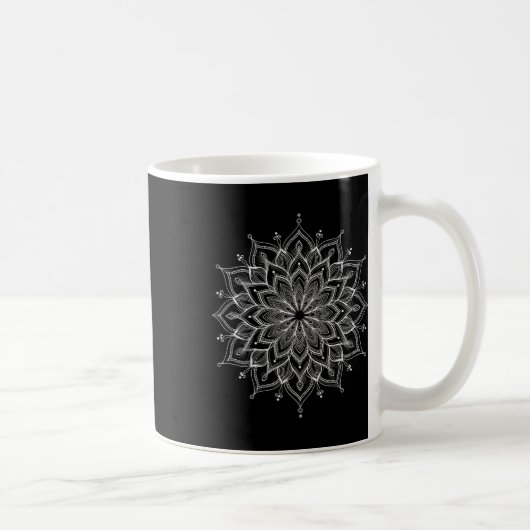 Mug Mandala Lotus Zen Art Boho Bouddha Botanique Succu (Droite)