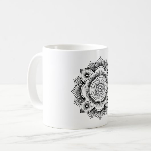 Mug Mandala, Mandala Symbol (Devant gauche)