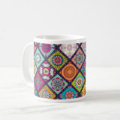 Mug Mandala motif marocain coloré (Devant gauche)