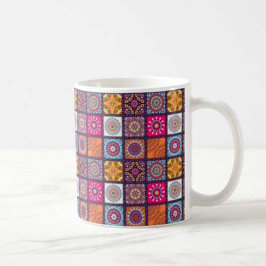 Mug Mandala motif marocain coloré (Droite)