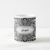 Mug Mandala noir et blanc (Centre)