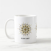 Mug Mandala noir & or (Gauche)