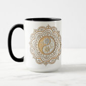 Mug Mandala or et argent (Gauche)