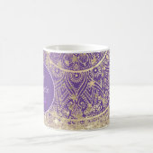 Mug Mandala personnalisé avec Monogramme Gold Stars (Centre)