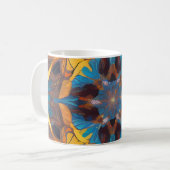 Mug Mandala radiant : Art fantastique symétrique vibra (Devant gauche)