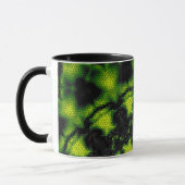 Mug Mandala ronde motif kaleidoscope rétro hippi (Gauche)