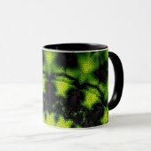 Mug Mandala ronde motif kaleidoscope rétro hippi (Devant droit)