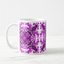 mandala rose Abstrait, tourbillon papillon psychéd