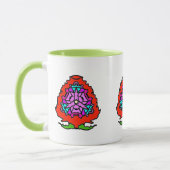 Mug Mandala Rose Vibrante (Gauche)