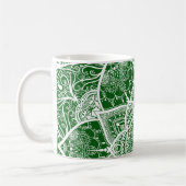 Mug Mandala vert et blanc - Loergann à Moringa (Gauche)