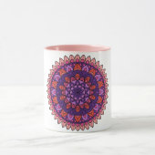 Mug Mandala violet et rose (Centre)