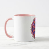 Mug Mandala violet et rose (Gauche)