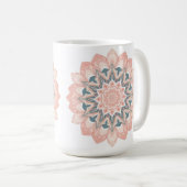 Mug Mandala Wall Clock - Art Arabesque (Devant droit)