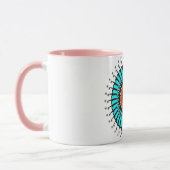 Mug Mandala Zen Turquoise (Gauche)