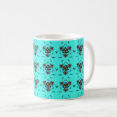 Mug Mandala Zen Turquoise (Devant droit)