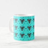 Mug Mandala Zen Turquoise (Devant gauche)