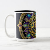 Mug Mandalas Bijoux, Violet Or Bleu (Gauche)