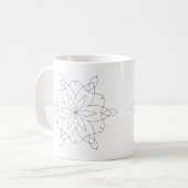 Mug - Mandalas simples à couleur (Devant gauche)