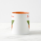 Mug Mandarin avec feuille verte (Centre)
