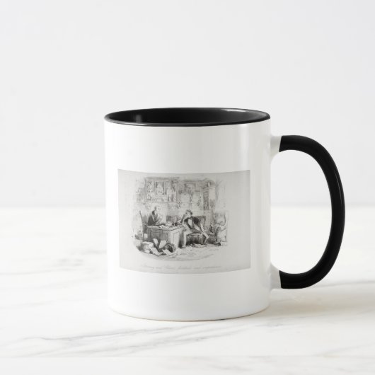 Mug Mandataire et client, courage et impatience (Droite)