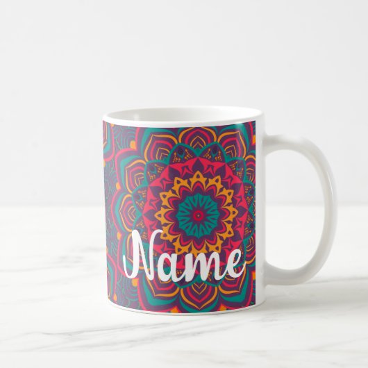 Mug Mandela, BOHO, Hippy Super café Mug, Coupe (Droite)