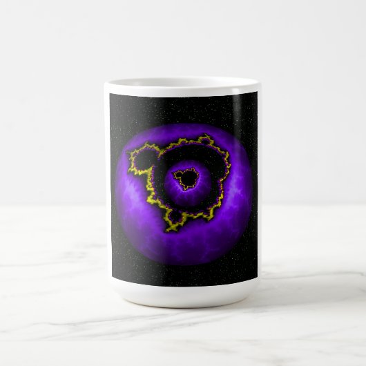 Mug Mandelbrot Violet Dans Un Mandelbrot (Centre)