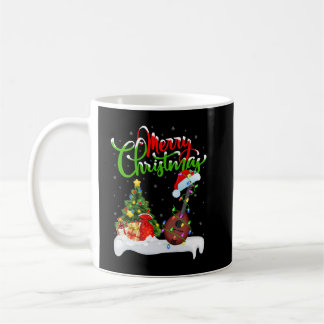 Mug Mandolin Lover Music Lover Xmas Lighting Père Noël