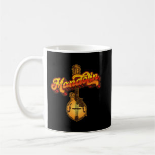 Mug Mandolin Lover Vintage Mandolin Retro 80s Vibe Mus