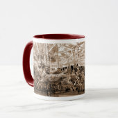 Mug Manège/carrousel - sépia (Devant gauche)