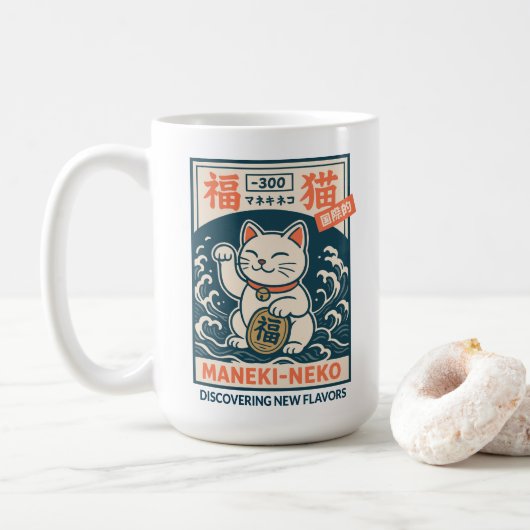 Mug Maneki-Neko (Avec donut)