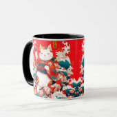 Mug Maneki-Neko, Chat japonais chanceux (Devant gauche)