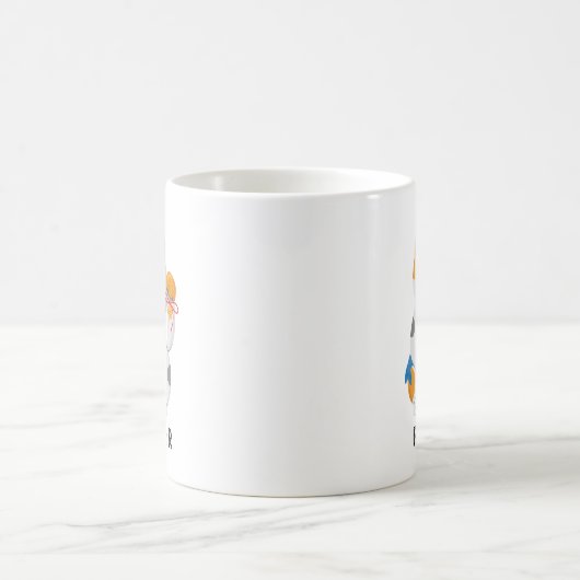Mug Maneki Neko White Chat, symbole de bonne chance (Centre)