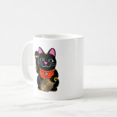 Mug Maneki noir Neko (Devant gauche)