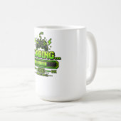 Mug Manette de jeu en pixel art néon (Devant droit)