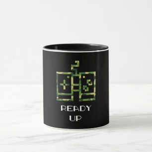 Mug Manette de jeu vidéo camouflage prête pour le joue