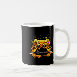 Mug Manette de jeu vidéo Gold Splash Joueur doré Jeux