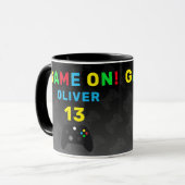 Mug Manette de jeu vidéo pour anniversaire  (Devant gauche)