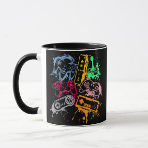 Mug Manettes de console de jeux vidéo rétro 80's 90's