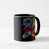 Mug Manettes de console de jeux vidéo rétro 80's 90's (Devant droit)