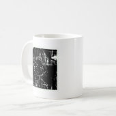 Mug manga d'anime projet quotidien noir (Devant gauche)