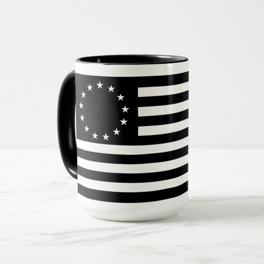 Mug Manga, drapeau de Betsy Ross ou drapeau américain (Devant gauche)