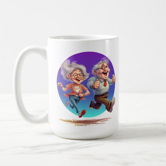 Mug Mange tes grands-parents ajouter du texte (Gauche)