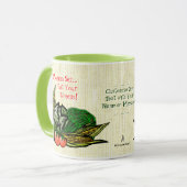 Mug Mange Tes Verts ! (Mug personnalisé) (Devant gauche)