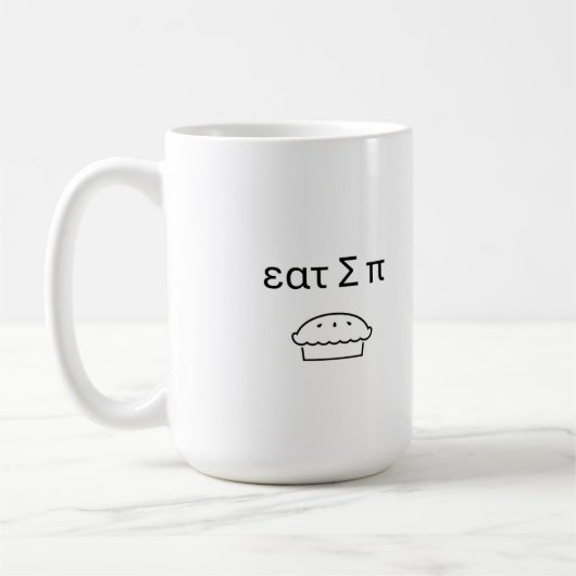Mug Mange un peu de tarte idiot (Gauche)