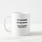Mug Mangeons la grand-maman que la ponctuation sauve (Gauche)
