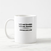 Mug Mangeons la grand-maman que les virgules sauvent (Gauche)
