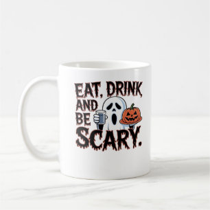 Mug Manger Boire Être Effrayant Halloween Citrouille C