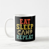 Mug Manger Camp de sommeil Répéter Camping Amoureux (Gauche)