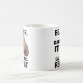 Mug Manger Construire Répéter Drôle Castor Animal (Centre)