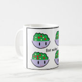 Mug Manger de la salade (Devant gauche)